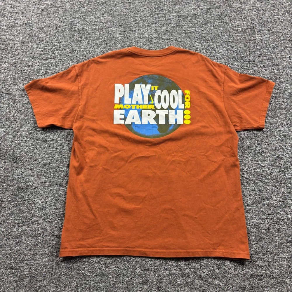 Nike Sportswear Mother Earth Graphic Loose Fit Orange T-Shirt Size XL